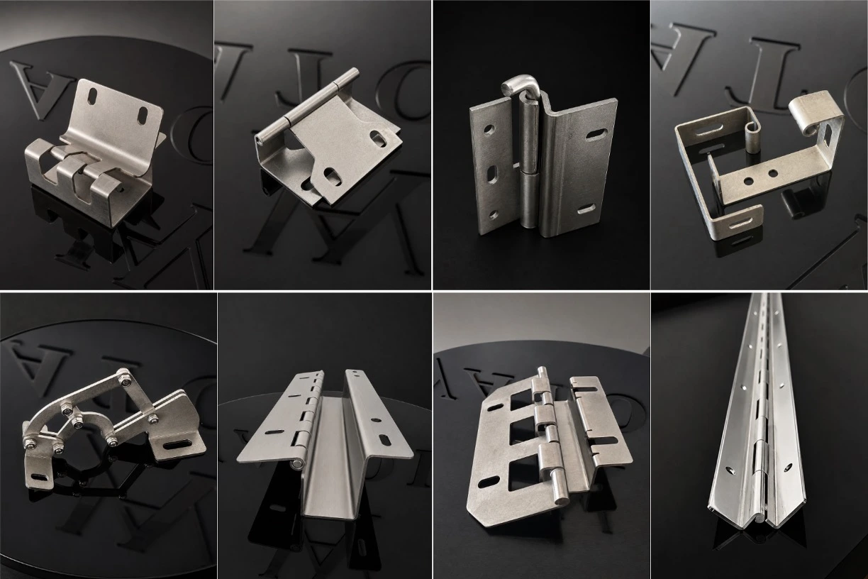 Close-up of precision metal components